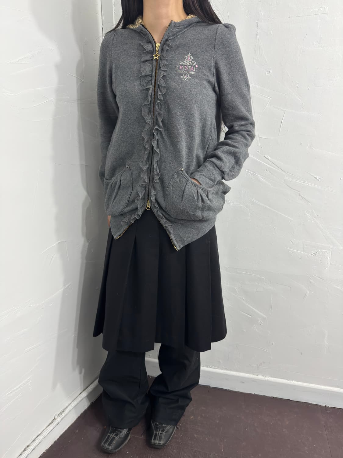 mezzo piano hood twoway zipup 상품이미지4