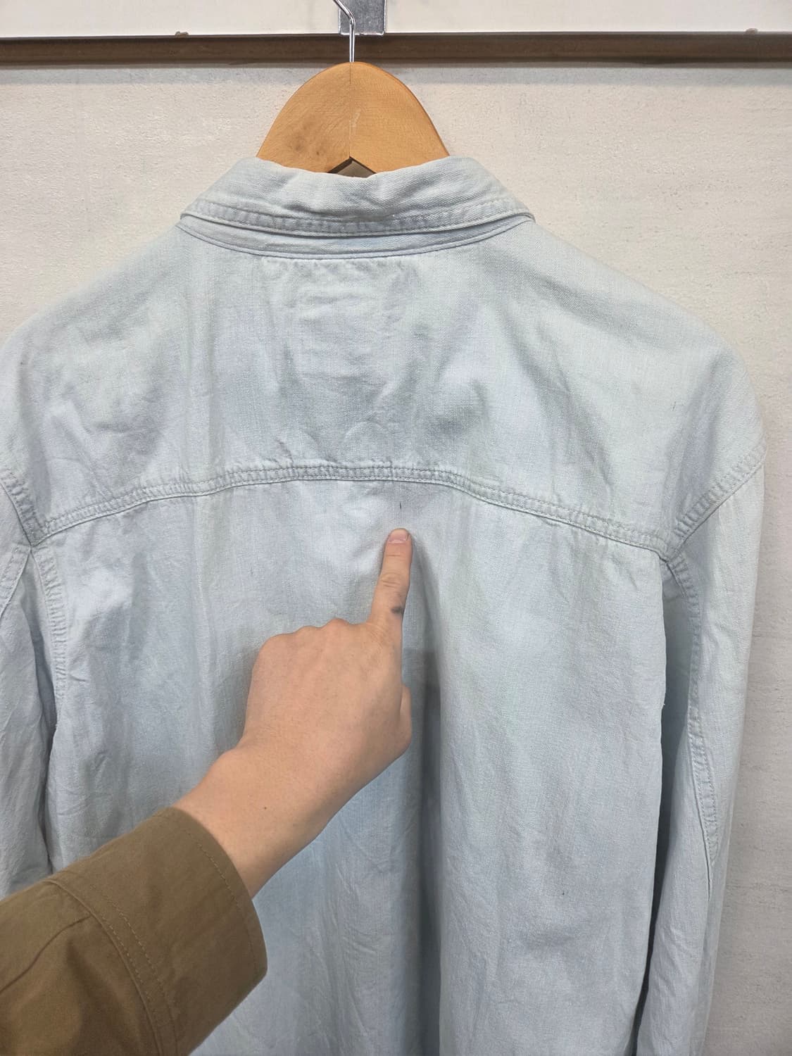 리바이스 빈티지 오버핏 연청 데님셔츠 긴팔 xl xxl 상품이미지8