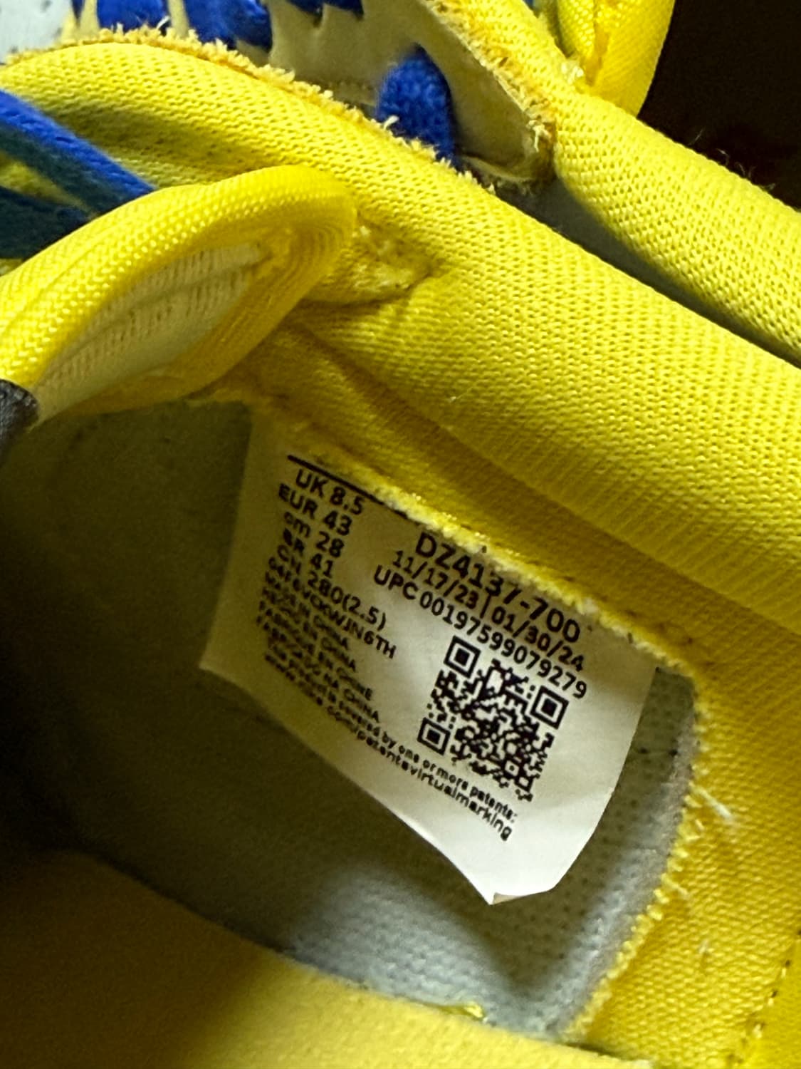 나이키 에어 조던1 로우 OG 카나리 280 상품이미지9