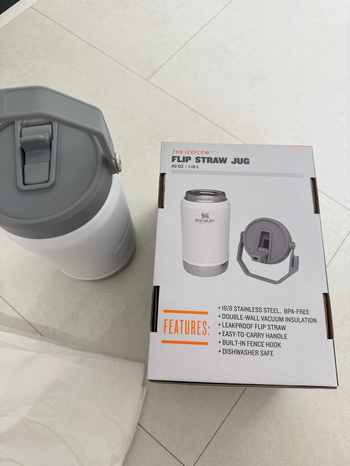 (새상품) 스탠리 아이스플로우 플립 스트로우 저그 40oz 1.18L 상품이미지10