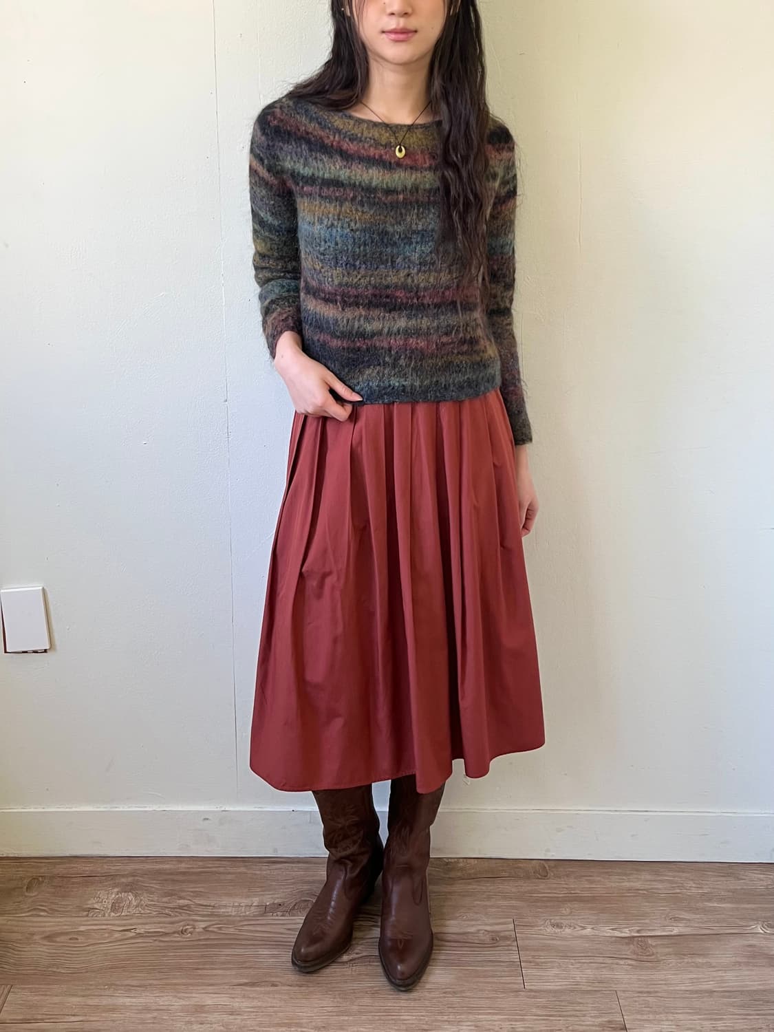 WENDY TRENDY 모헤어 크롭 스웨터 상품이미지5