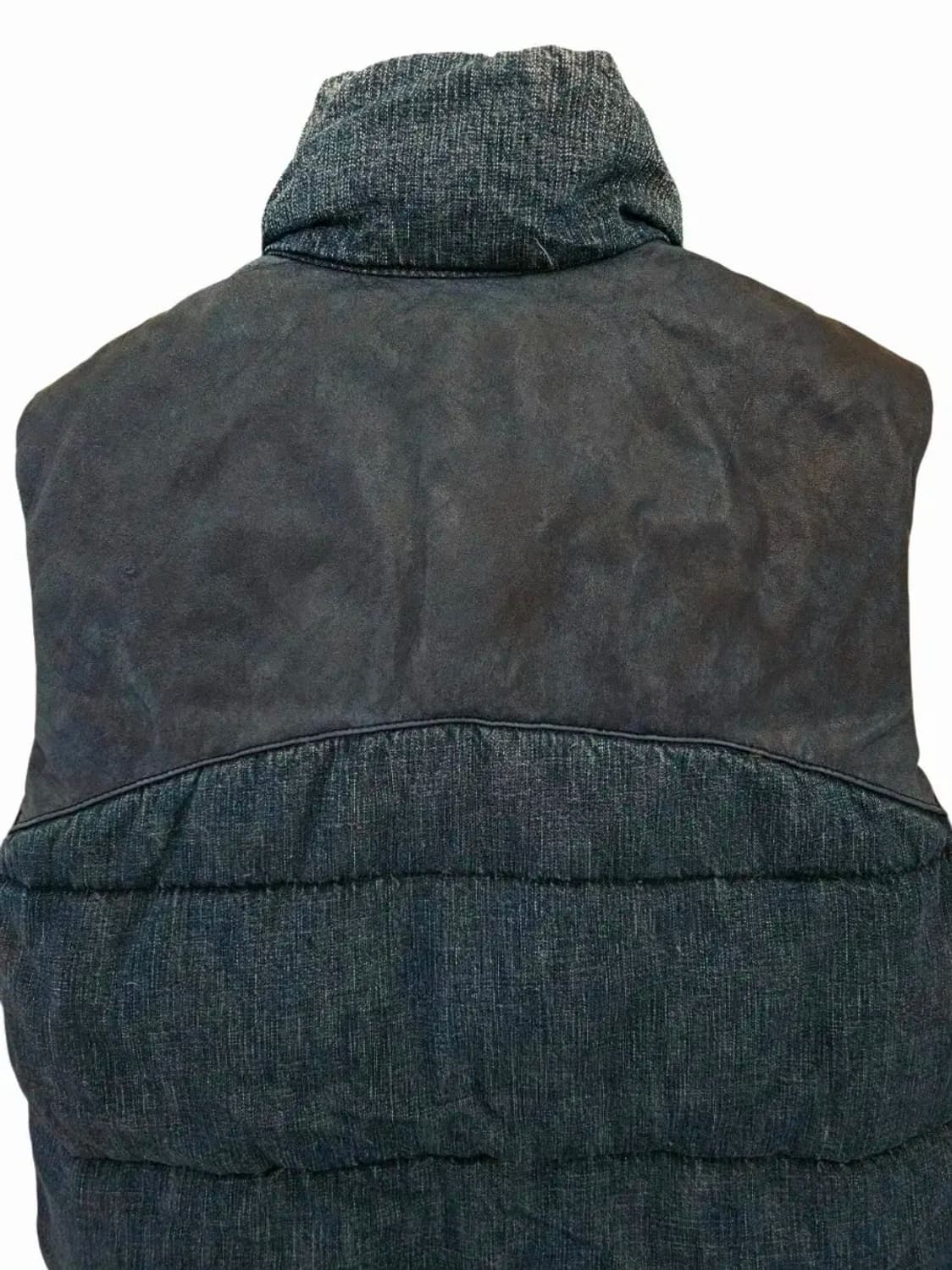 레미 릴리프 인디고블루 데님 가공 다운베스트 상품이미지5