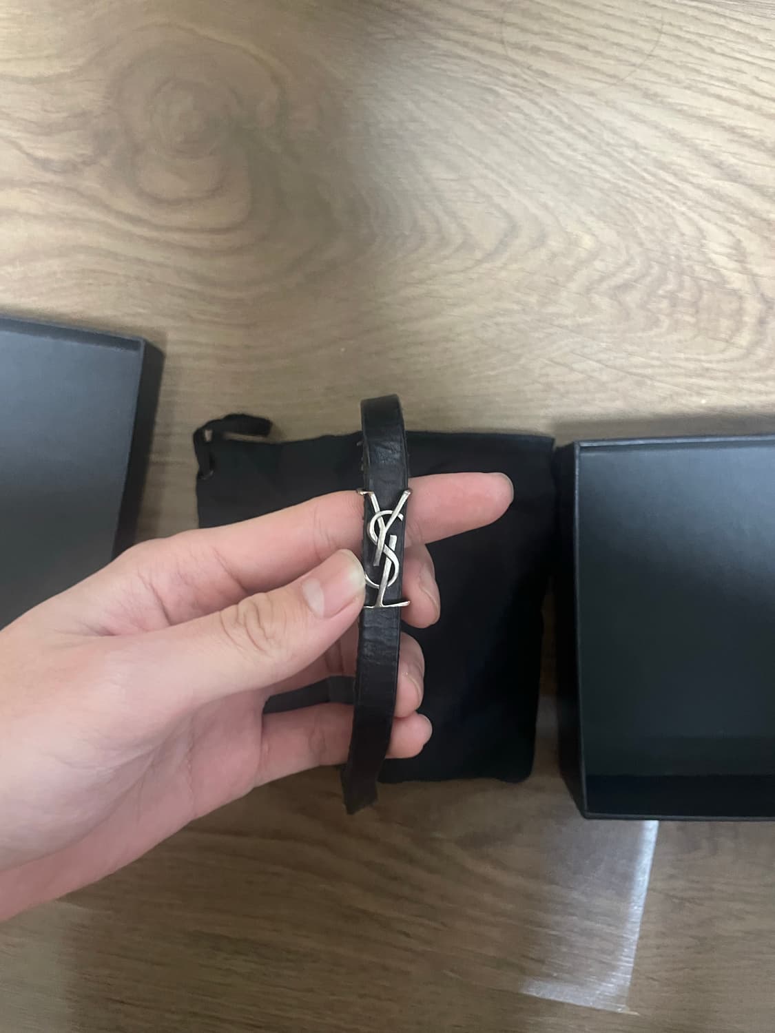 생로랑 더블레더 팔찌 상품이미지1