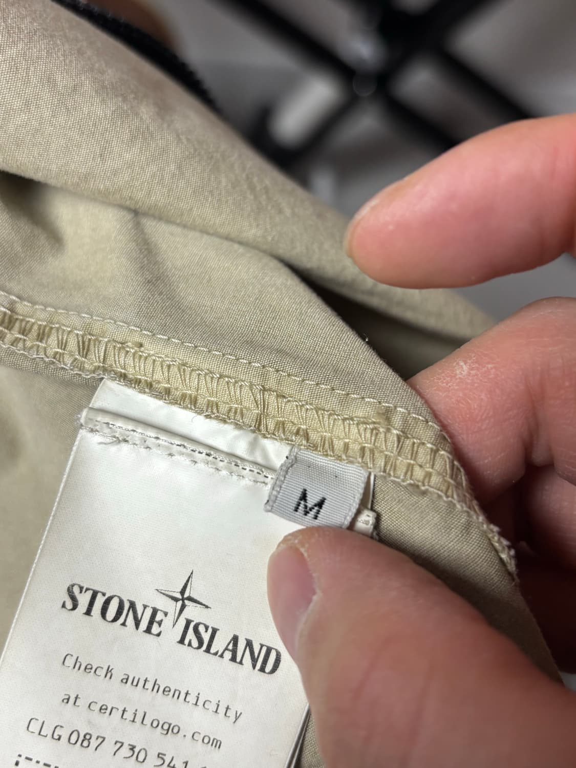 스톤아일랜드 올드이펙트 오버셔츠 베이지 상품이미지3