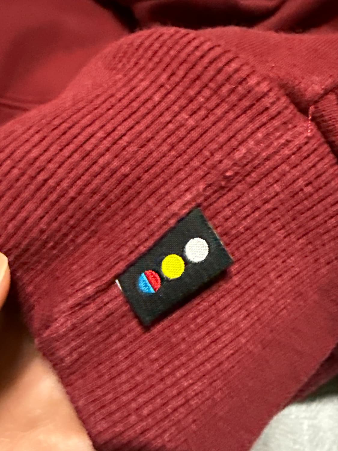 아이앱 스튜디오 코튼 하프 집업 풀오버 마룬 XL 상품이미지5