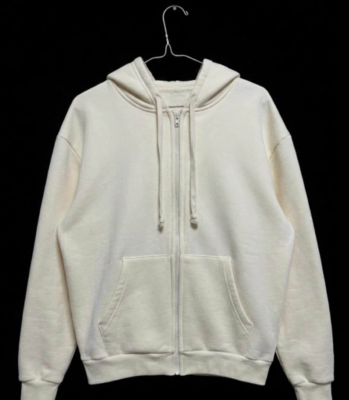 JK by AGENT 기모 후드 집업 (아이보리/크림) 상품이미지1