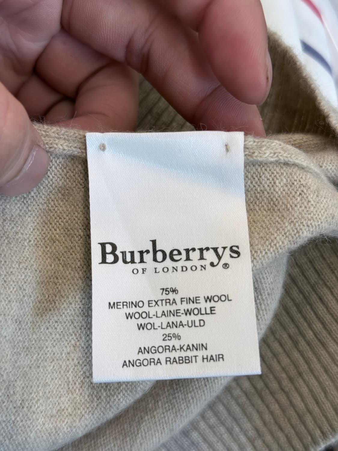 버버리즈 메리노 앙고라 폴로 니트 상품이미지5