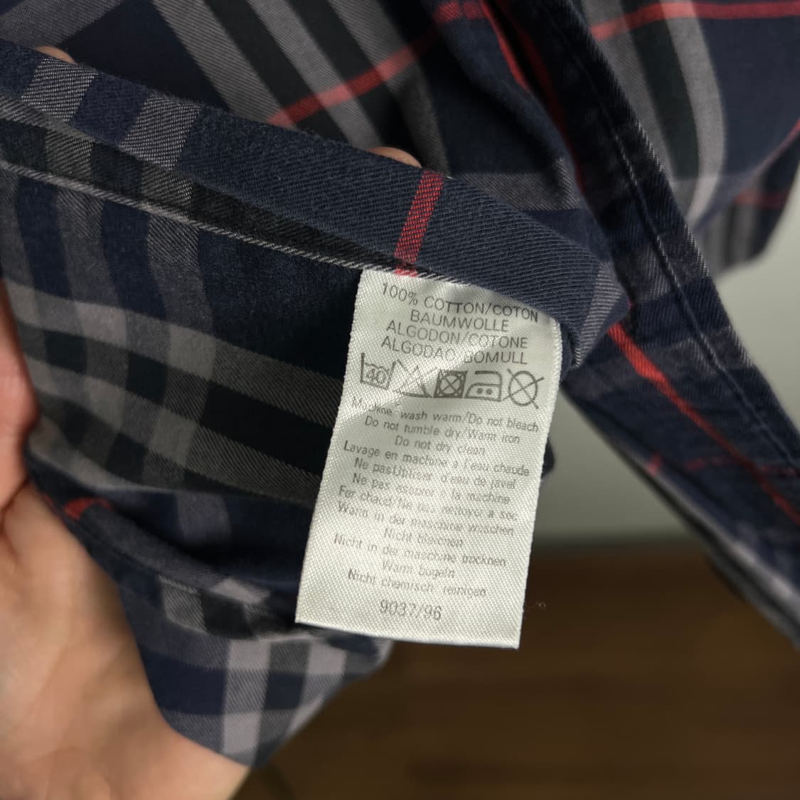 버버리 빈티지 노바 체크 셔츠 M 상품이미지10