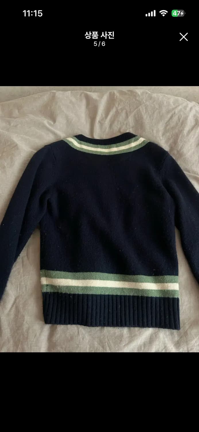 버버리 블랙핑크 제니 니트 울 캐시미어 니트 상품이미지5