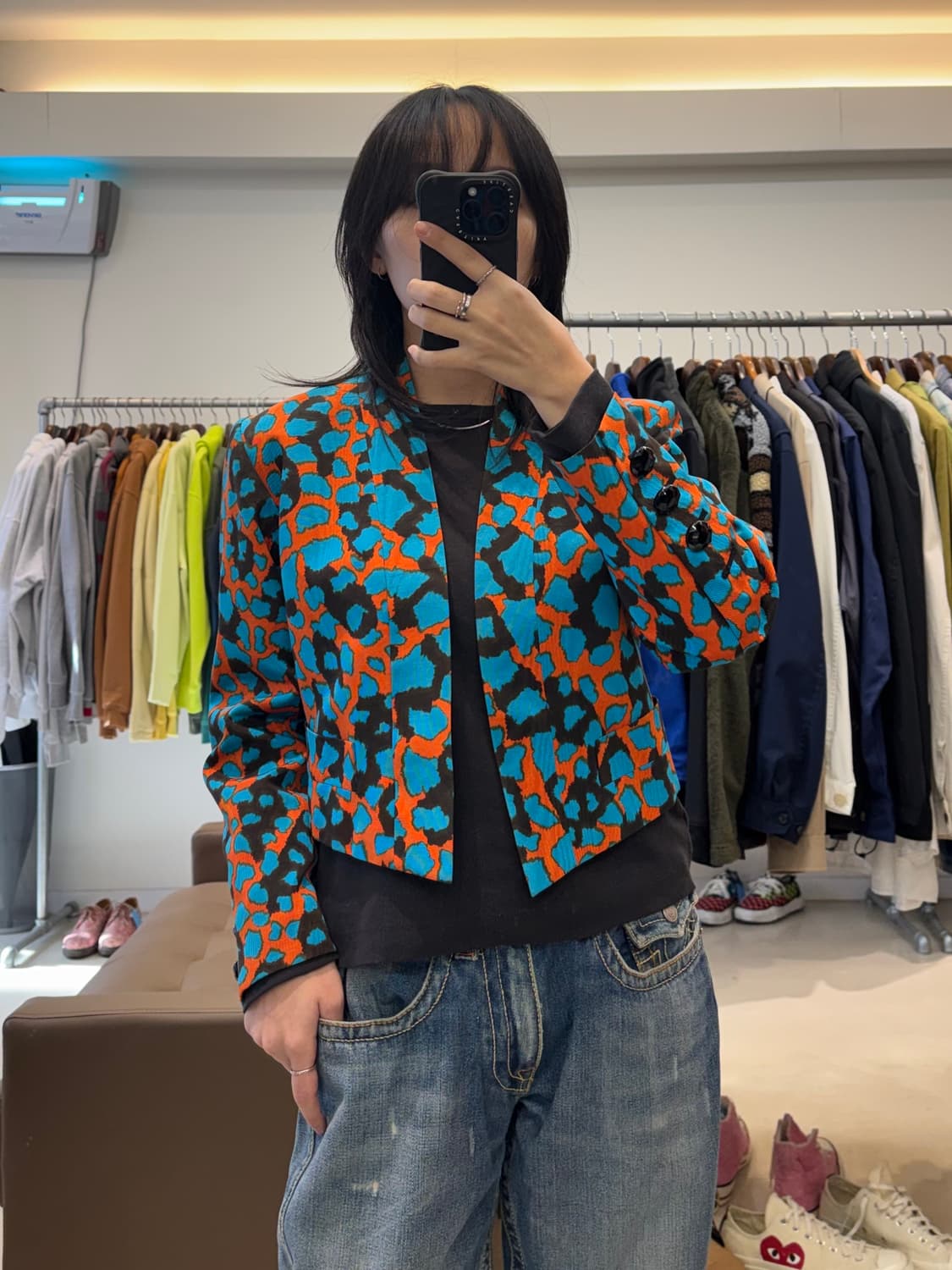 입생로랑 호피 패턴 자켓 상품이미지3