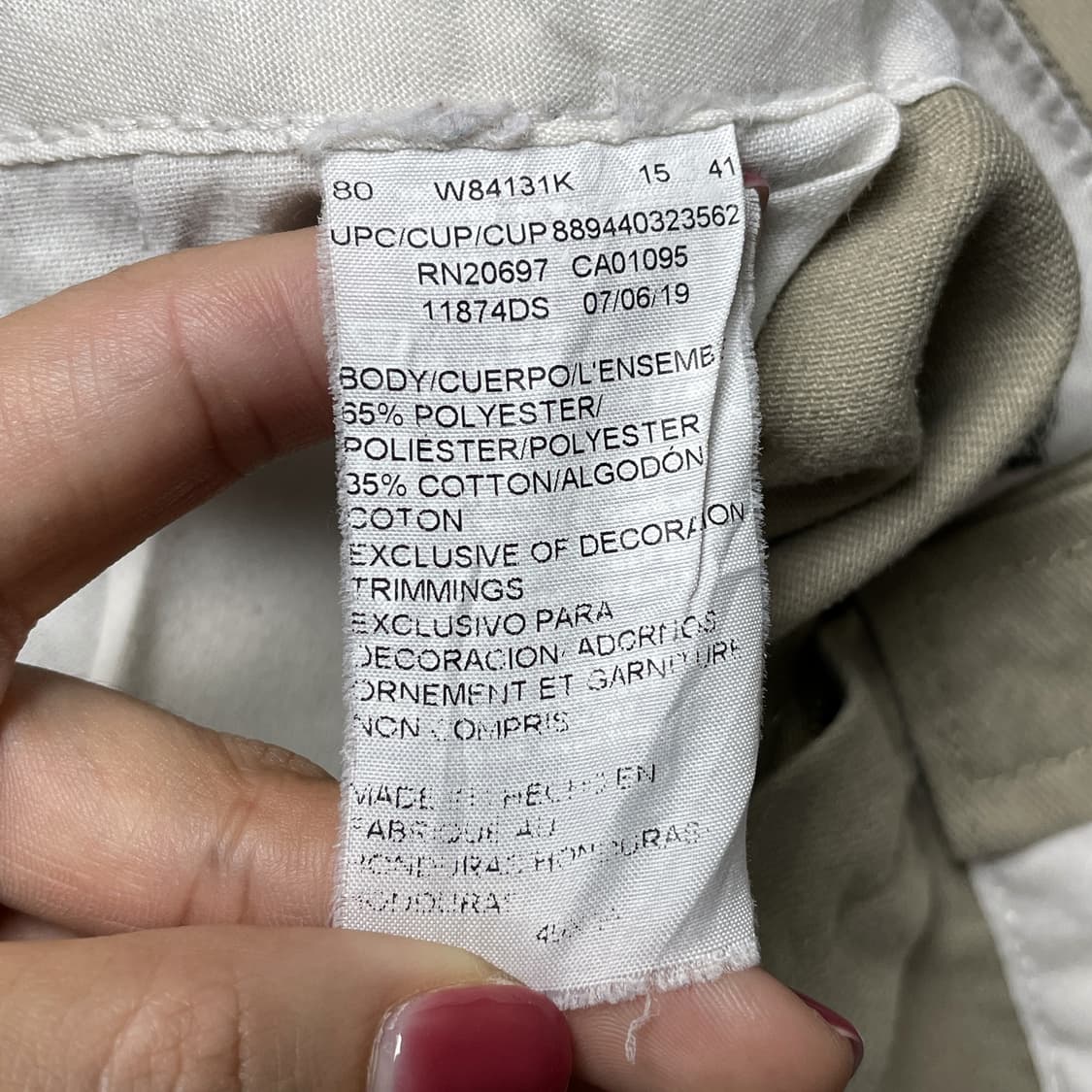 DICKIES 디키즈874 빈티지 베이지 워크 팬츠 A01096 상품이미지10
