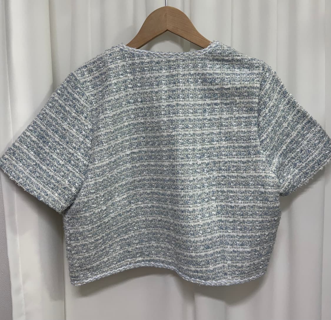 파프리카 반팔 트위드 자켓 상품이미지5