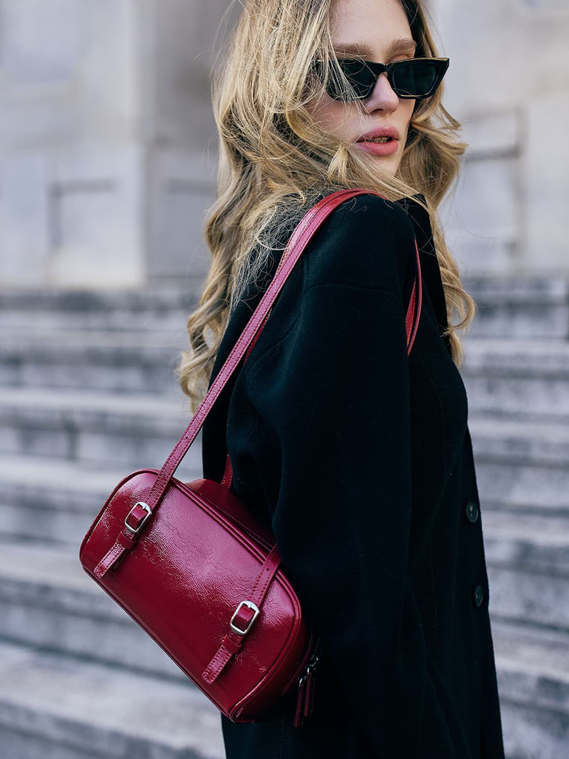 비비드 bbd 레드 숄더백 상품이미지4