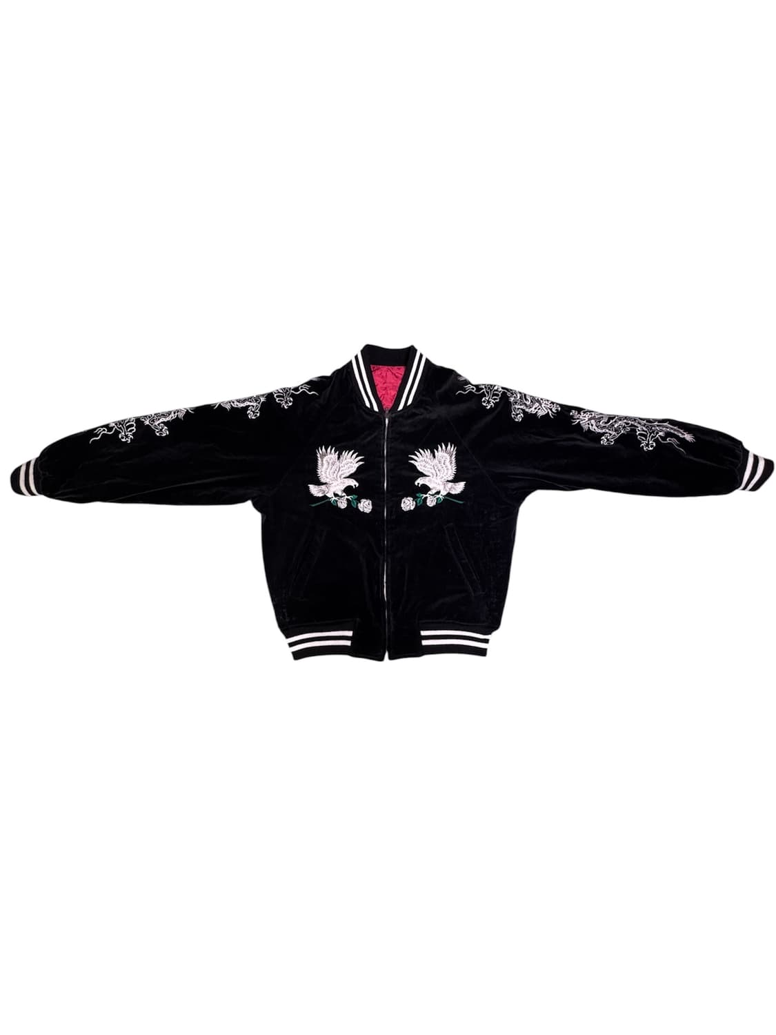 빈티지 90s YOKOSUKA JAPAN 벨벳 스카잔 M 상품이미지1