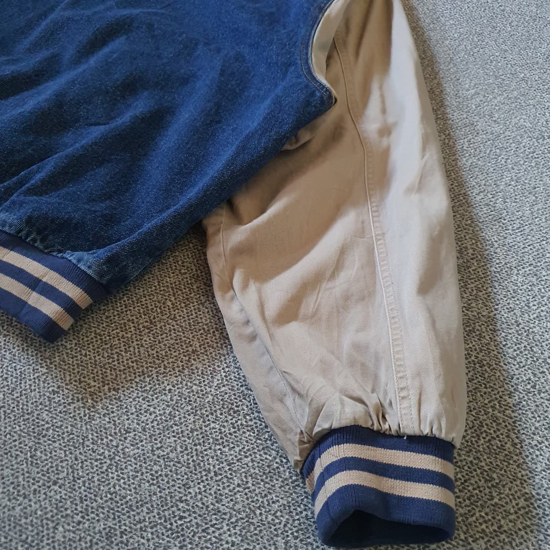 90s Tri Moountain 데님 바시티 자켓 no.42 상품이미지8