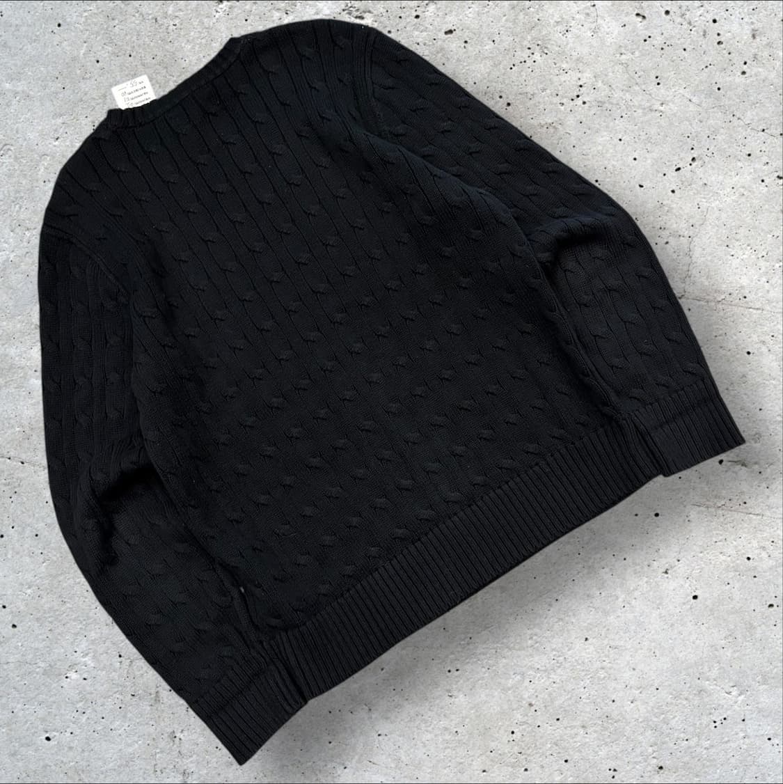 [L] 폴로 랄프로렌 신형 큐알 블랙 꽈배기 니트 C329 상품이미지2