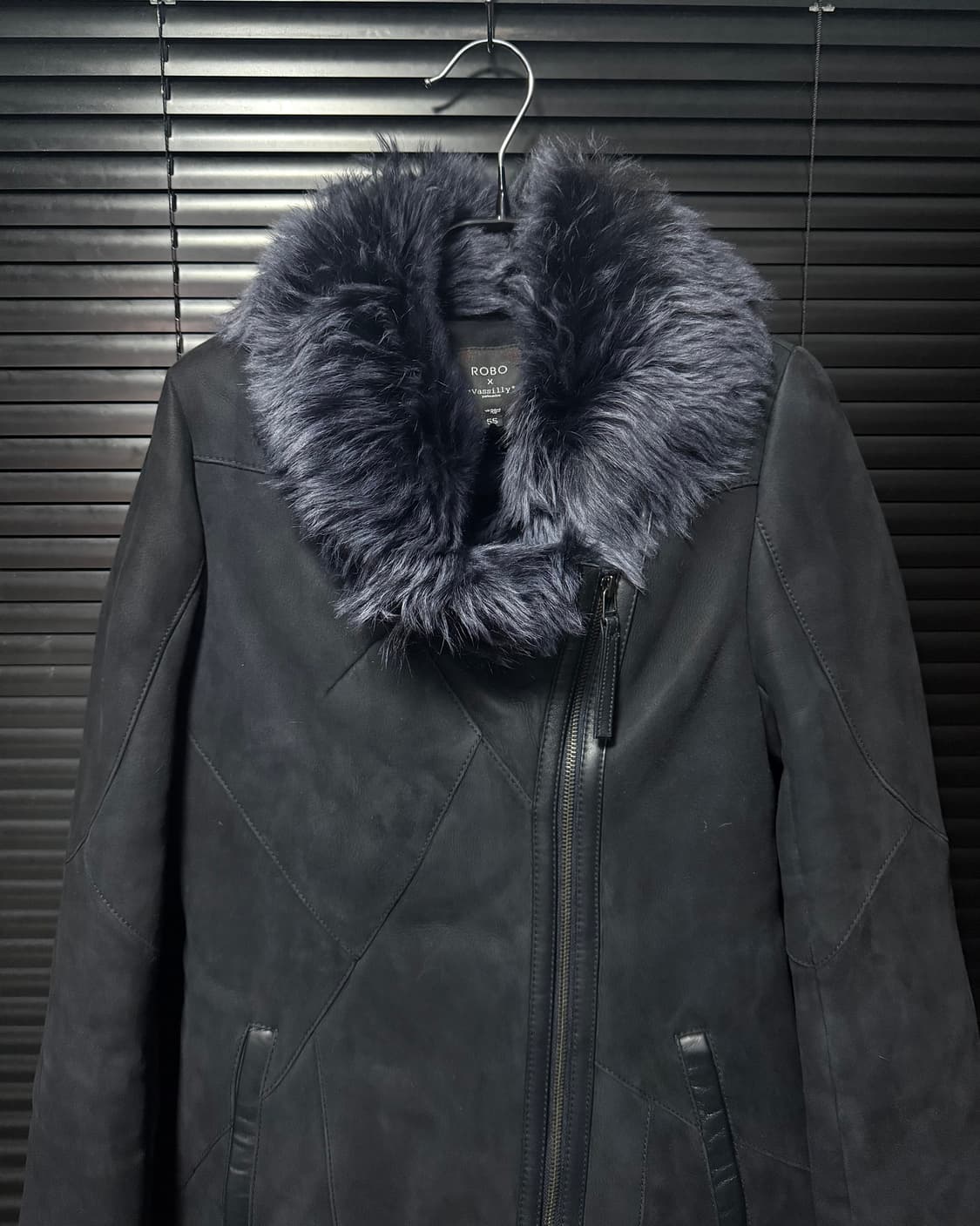 로보 천연 가죽 모피 양 털 밍크 무스탕 스웨이드 고스 펑크 락 스페인 상품이미지2