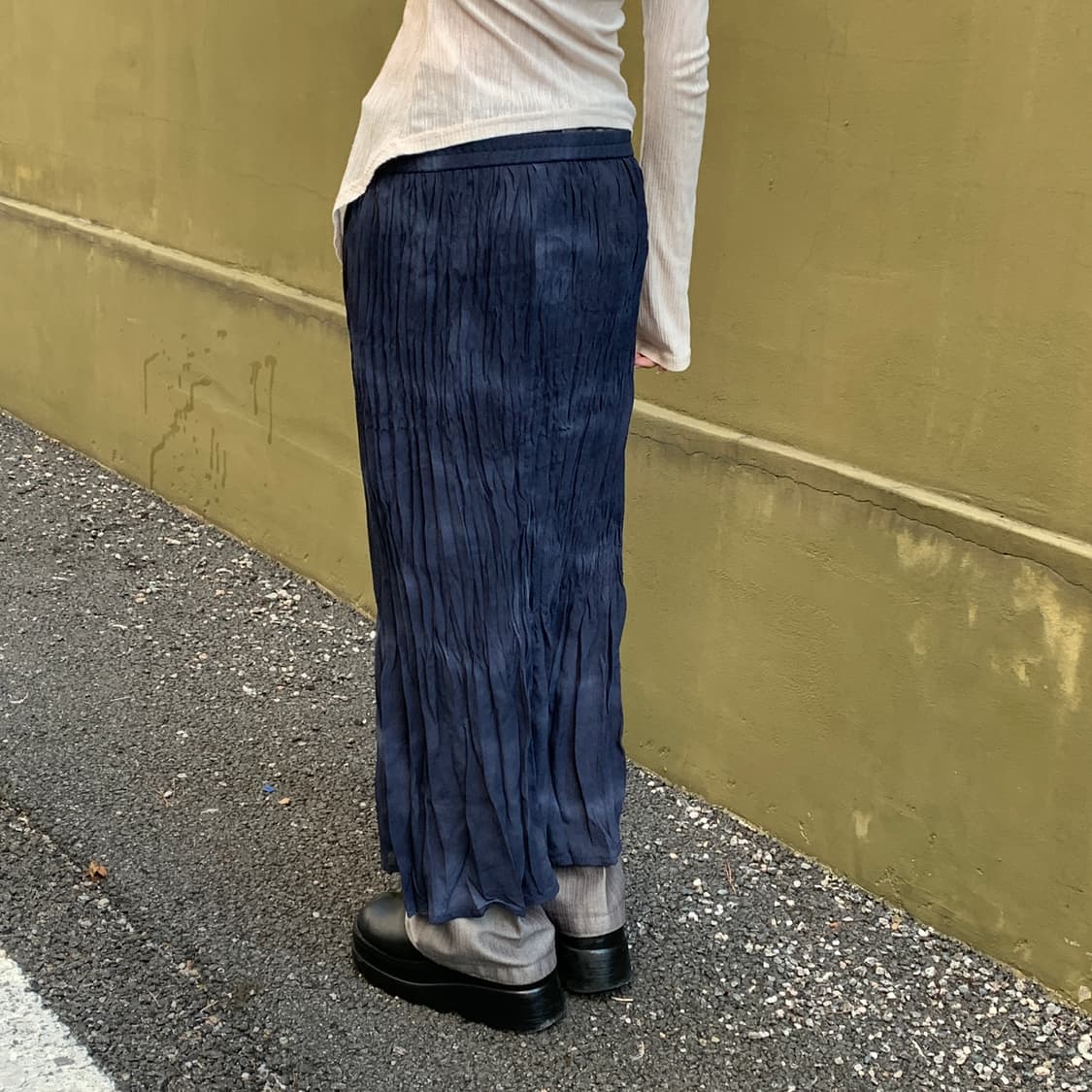 크리스트 처치 시어 플리츠 스커트 상품이미지3