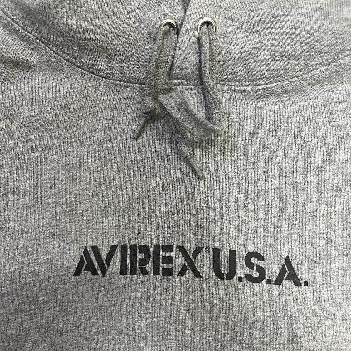 아비렉스 U.S.A. 회색 후드티 XL 상품이미지3