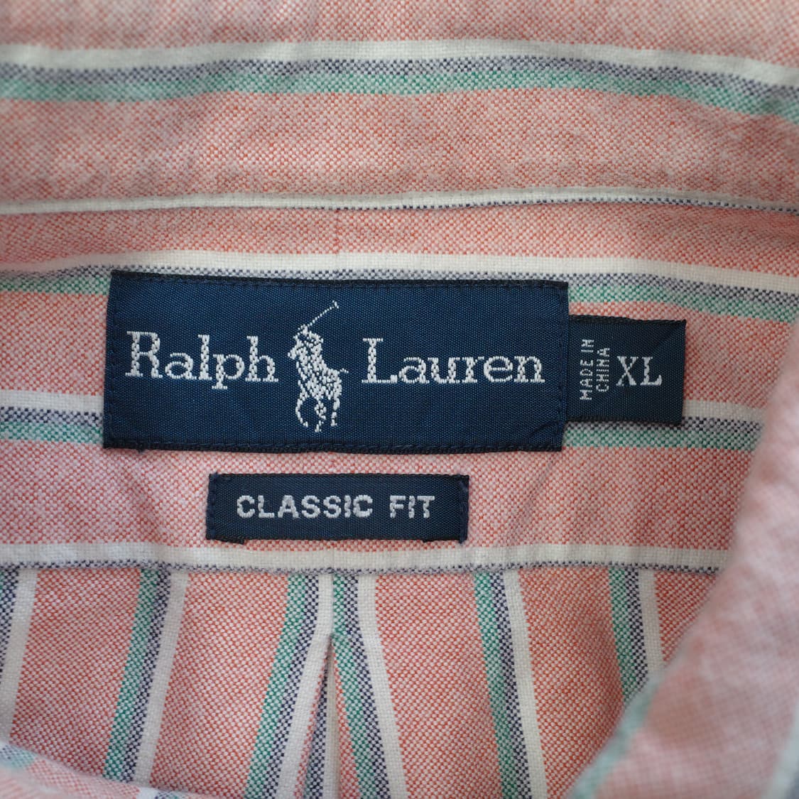 90s 폴로 랄프로렌 클래식핏 스트라이프 셔츠 XL 상품이미지5