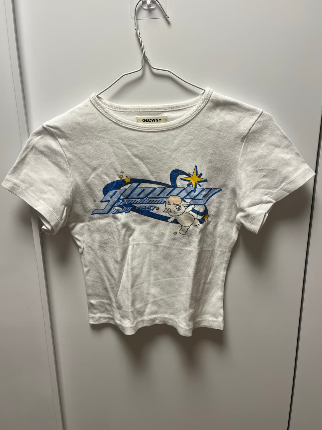 프린팅 크롭 티 상품이미지1