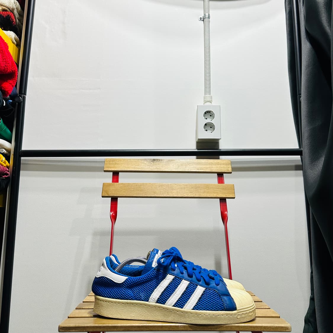 280) 아디다스 운동화 남성 남자 신발 슈퍼스타 OG 블루 메쉬 상품이미지1