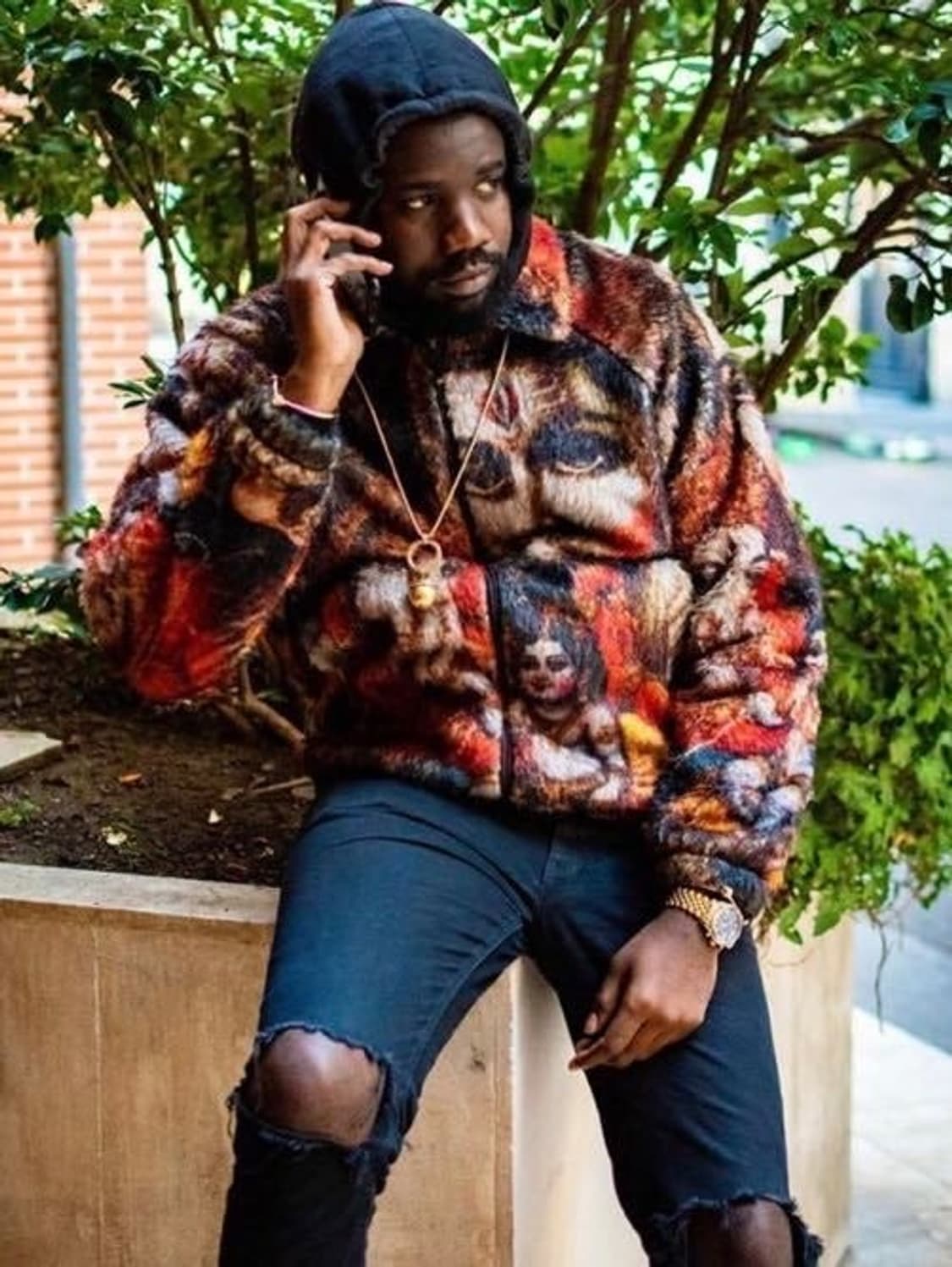 슈프림 가네쉬 퍼 자켓 M 상품이미지2