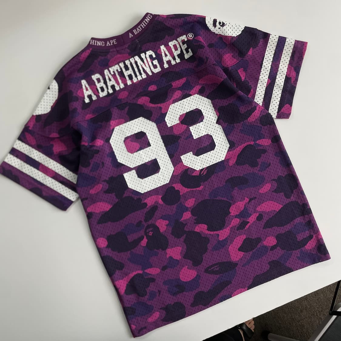 Bape 베이프 퍼플 퍼스트카모 베이스볼 져지 상품이미지4