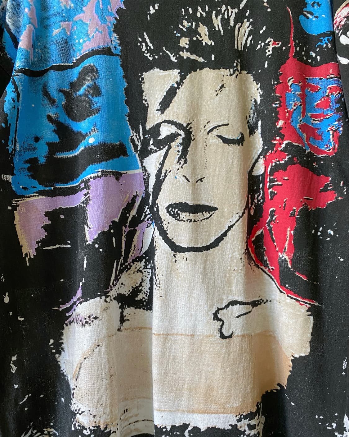 DAVID BOWIE 올오버 프린팅 반팔 티셔츠 상품이미지4