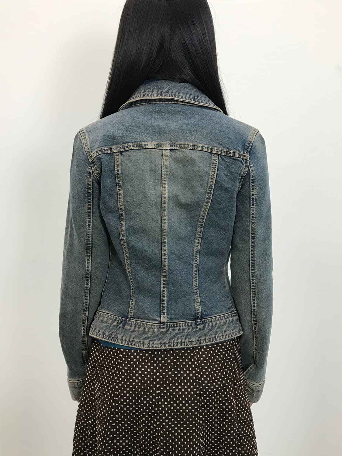 'Cecil McBee' Y2k Fitted Denim Jacket 상품이미지3