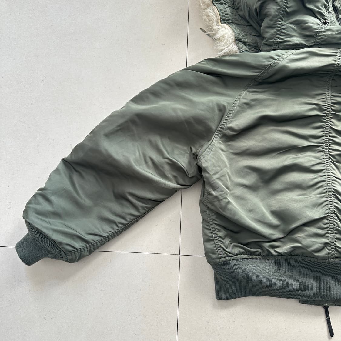 80s 오리지널 군납 알파 N-2B 미공군 플라이트 자켓 M  상품이미지10