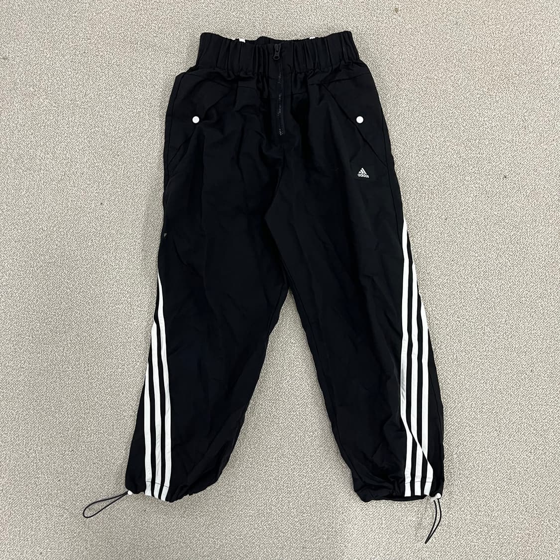 [S] 아디다스 여성 삼선 시스루포켓 트레이닝 조거 팬츠 츄리닝 0120 상품이미지1
