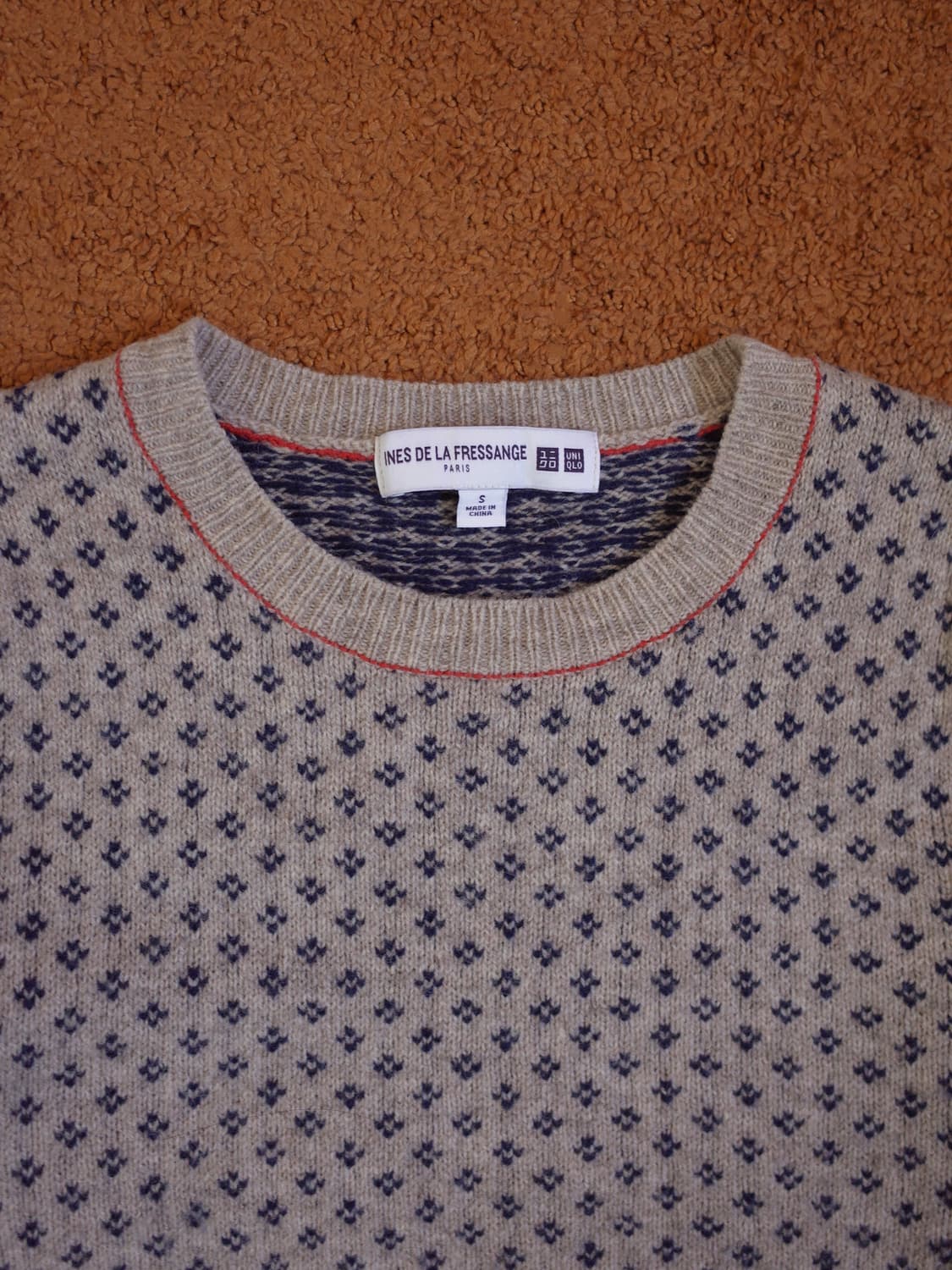 이네스 드 라 프레상쥬 × 유니클로 울 니트 스웨터 상품이미지3