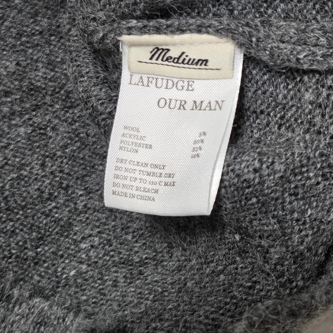 Lafudgestore 라퍼지 아워 맨 울 혼방 니트  상품이미지3