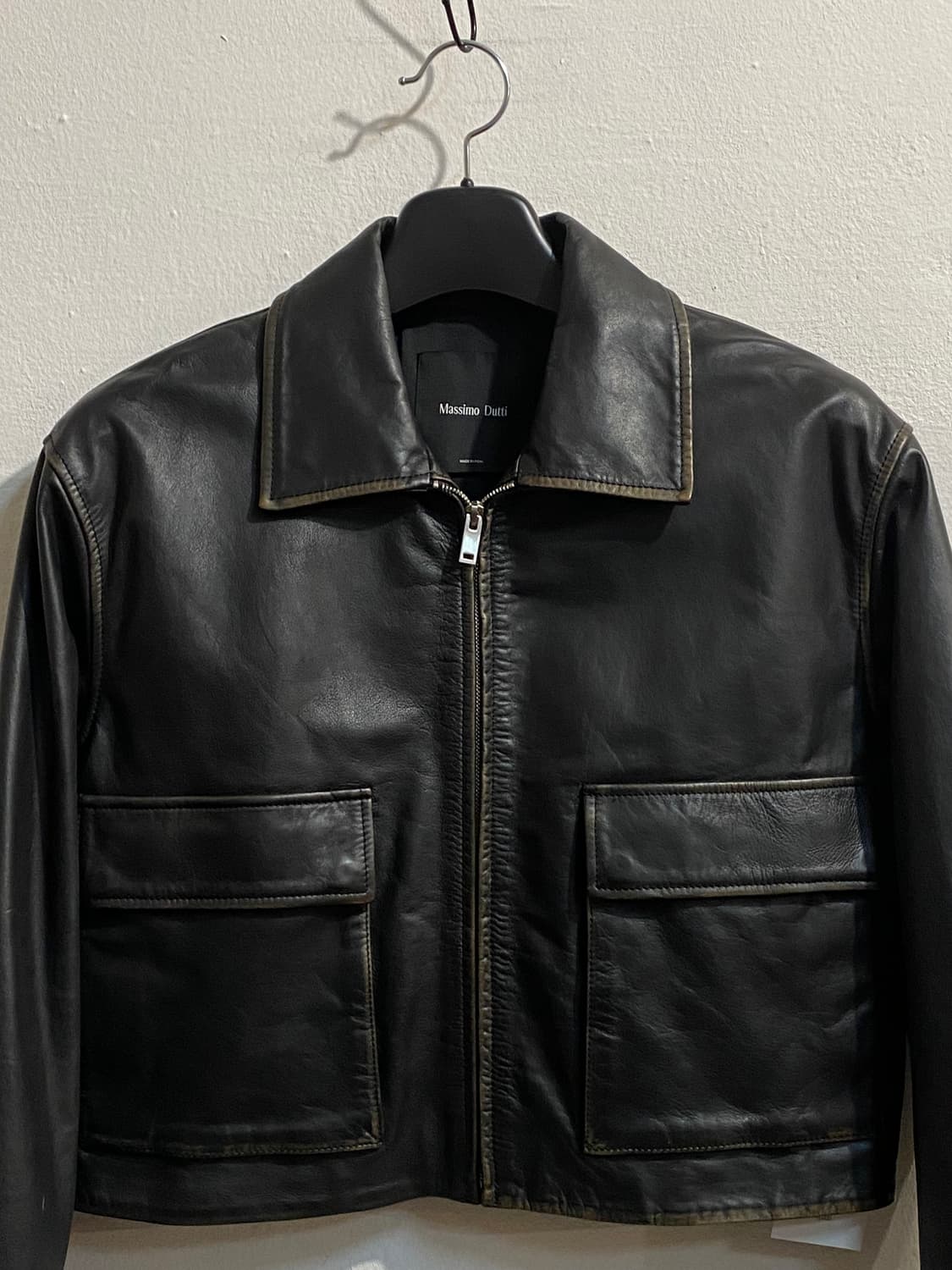 마시모두띠 레더 집업 자켓 상품이미지3