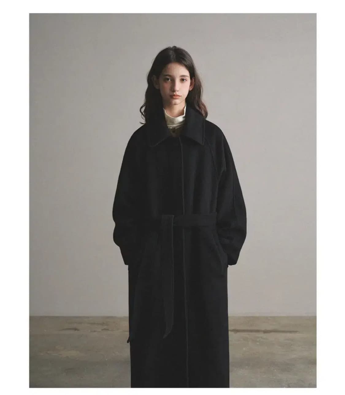 라퍼지포우먼 오로 울리치 트렌치 맥코트(블랙) 상품이미지1