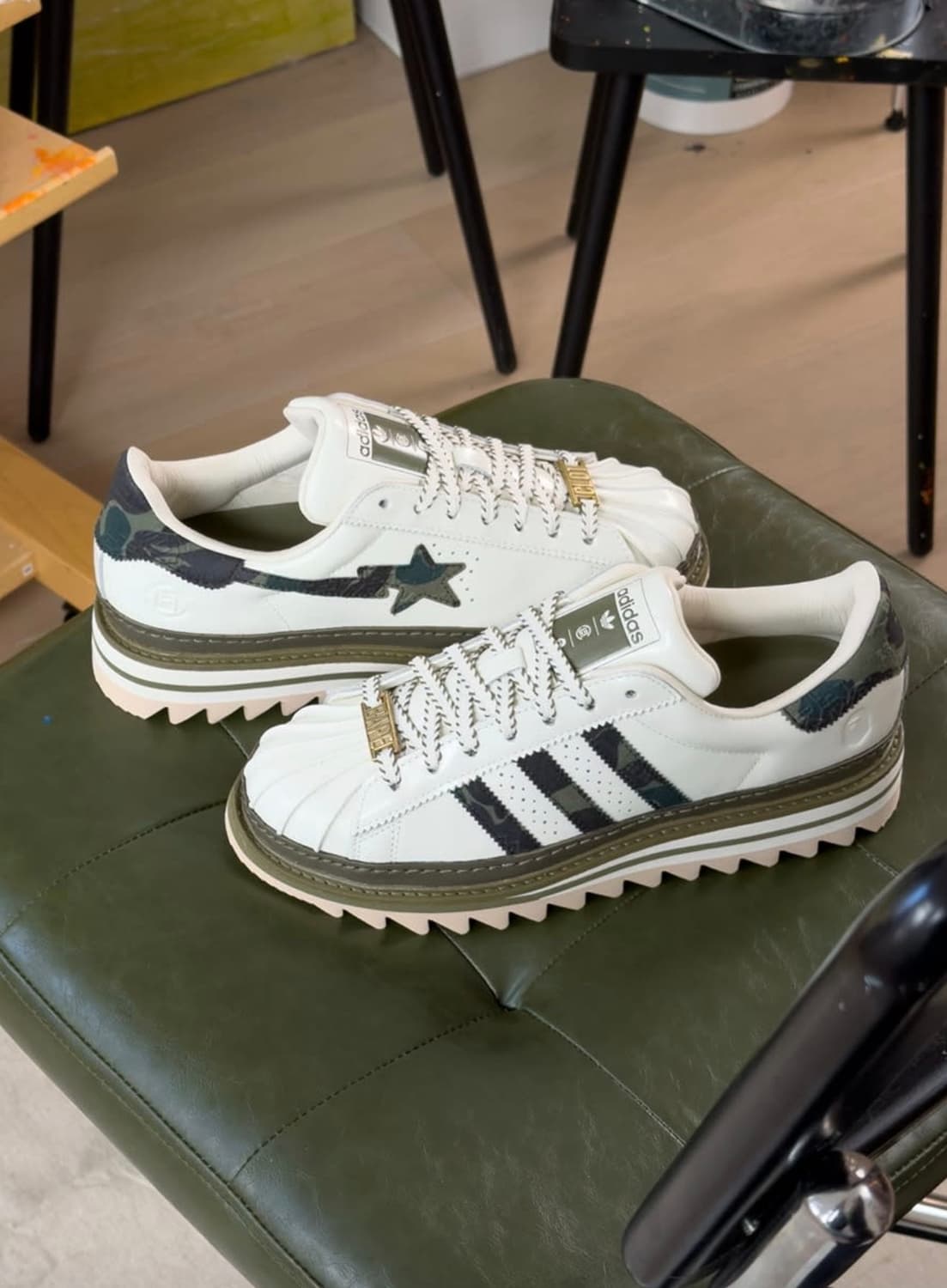 아디다스 x 베이프 x 에디슨 첸 클랏 슈퍼스타 280 상품이미지2