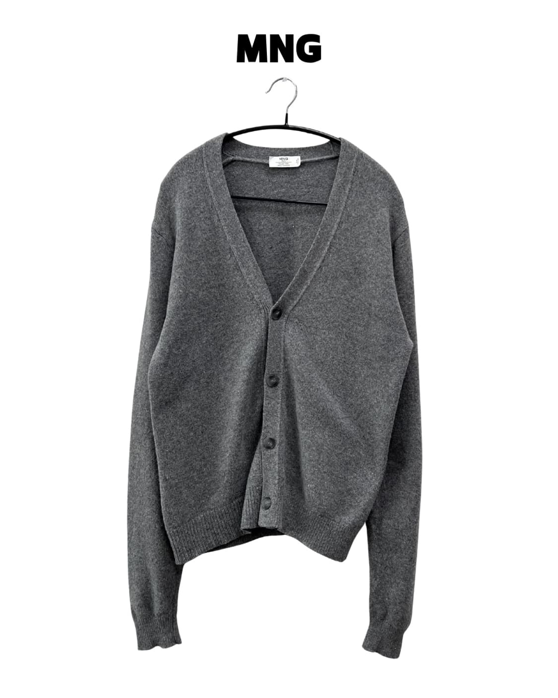 MNG 남성 울캐시미어 가디건 그레이 상품이미지1