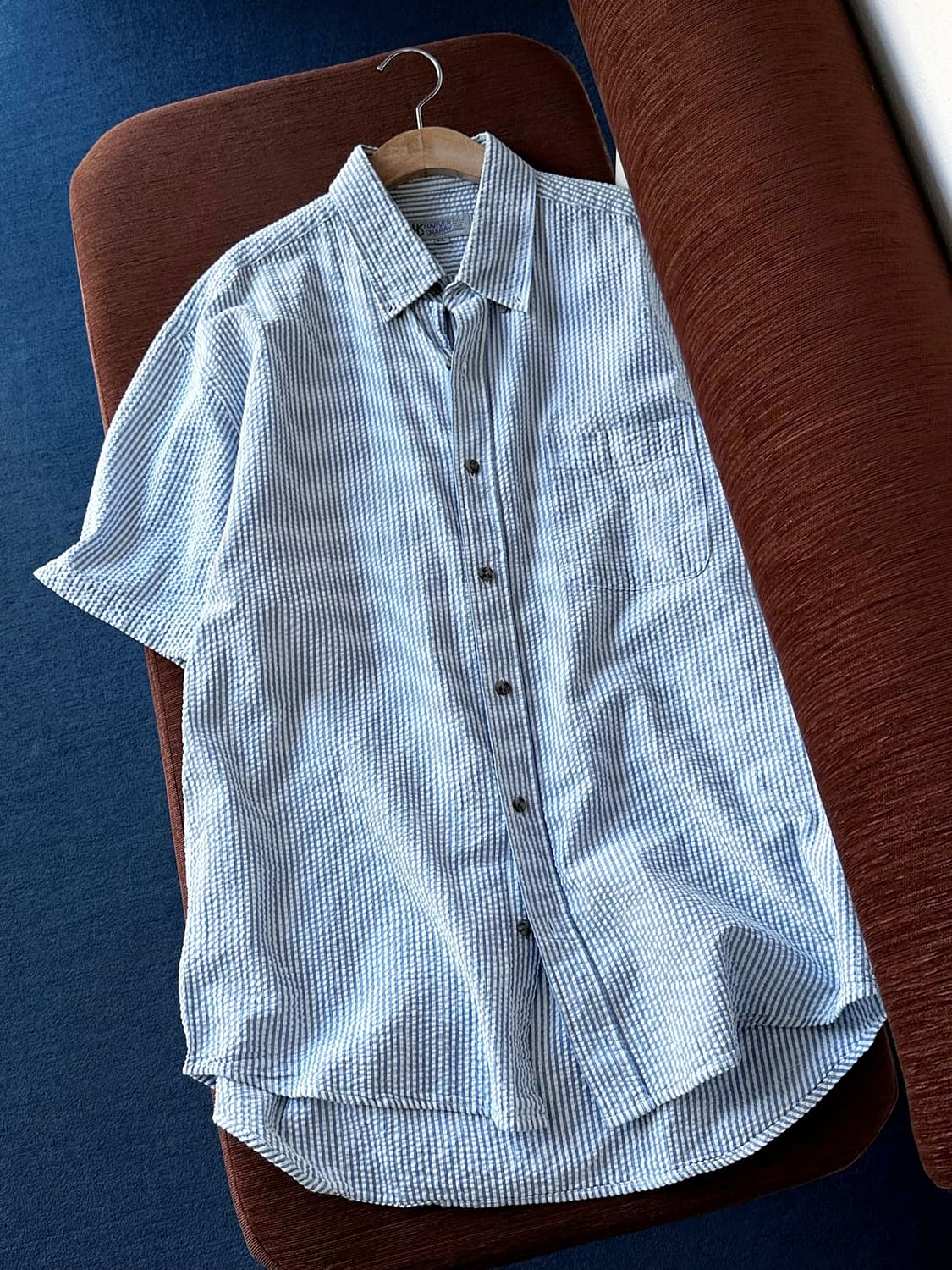 Natural sucker fabric H/S shirt 상품이미지3
