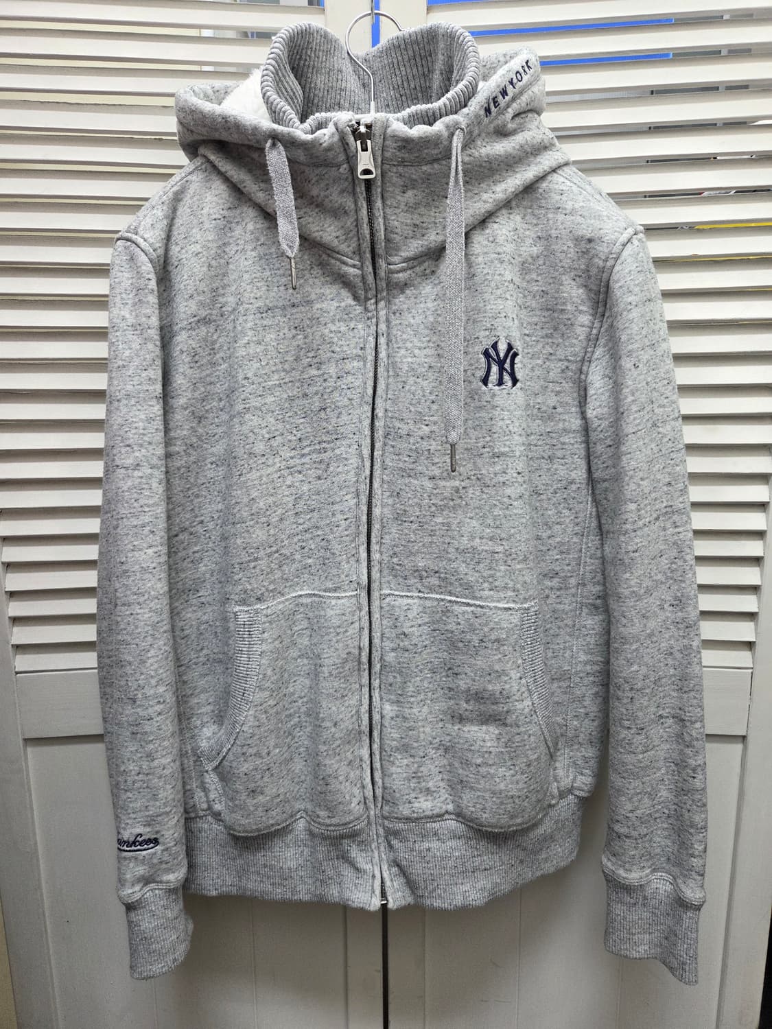 MLB 뉴욕양키즈 보아털 후드 집업 상품이미지1