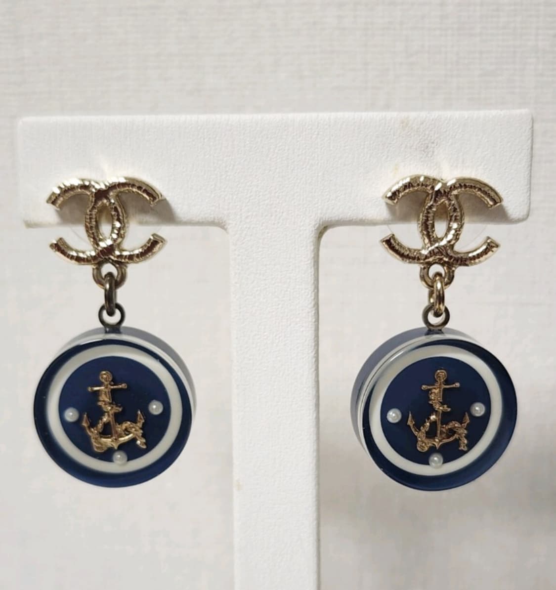 정품 샤넬 CC로고 마린 드롭 귀걸이  상품이미지7