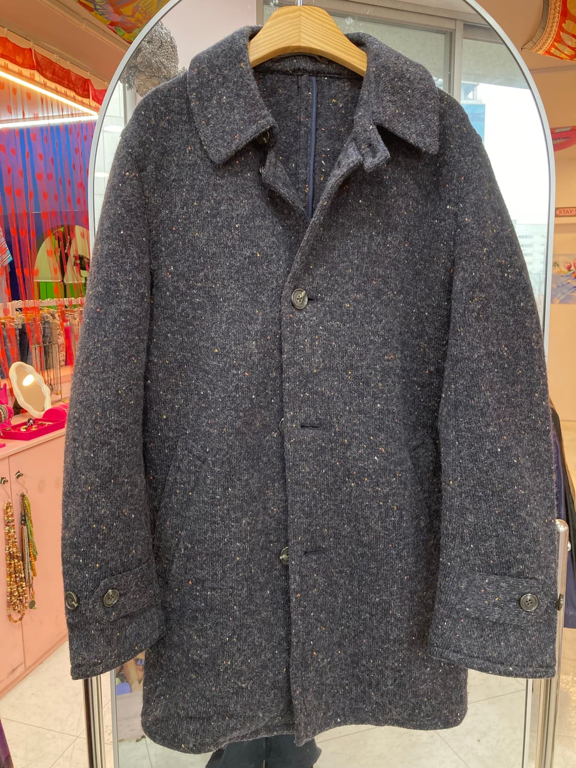 울 빈티지 그레이 자켓 상품이미지2