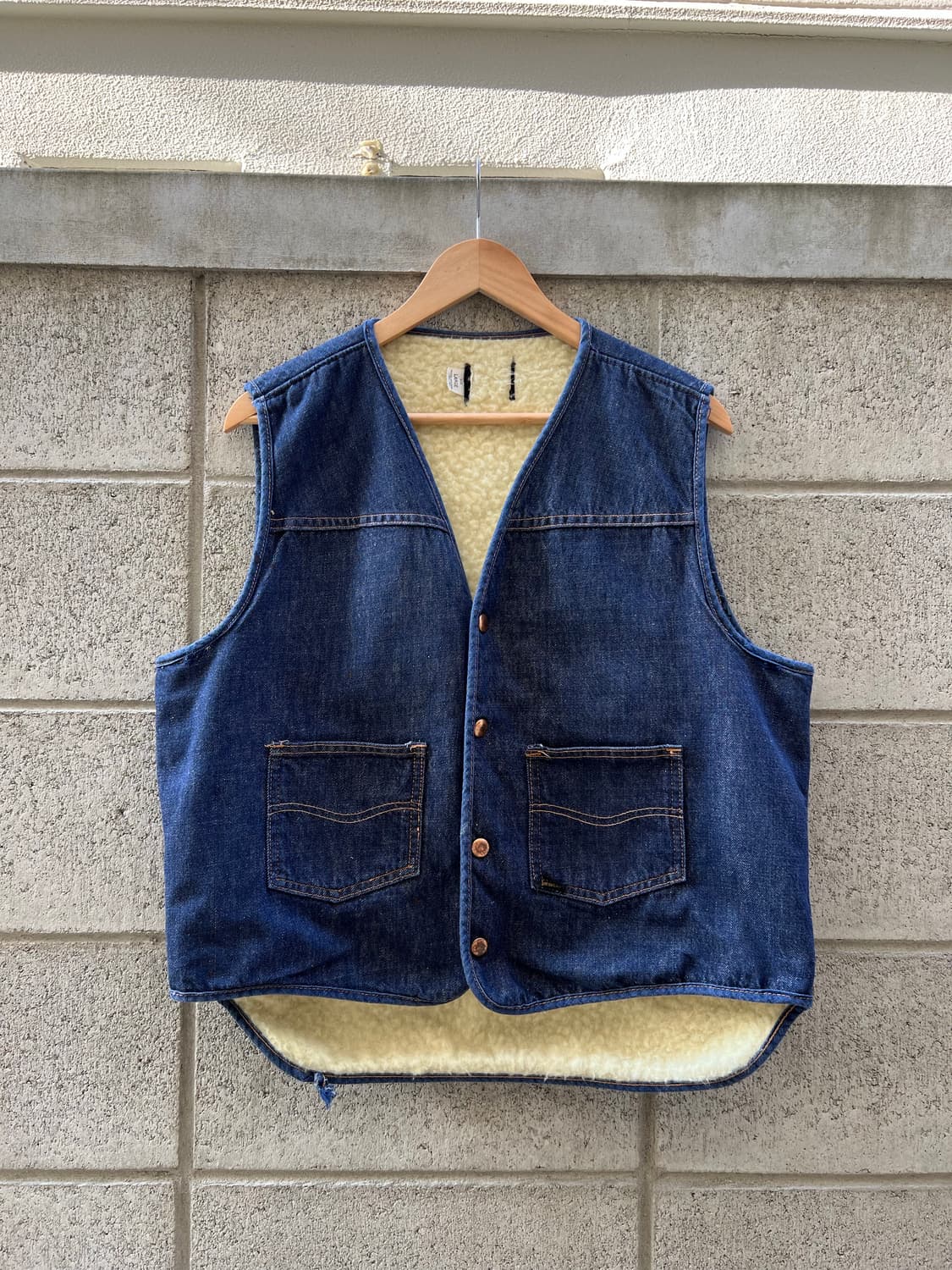 1970s SEARS ROEBUCKS DENIM 빈티지데님쉐르파베스트 상품이미지1