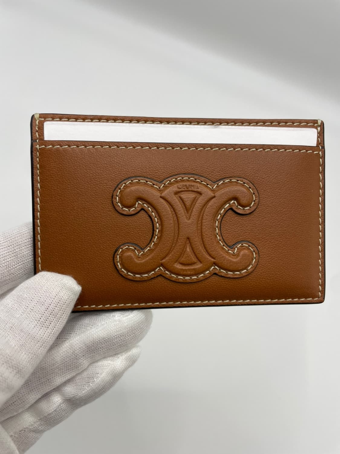 셀린느 트리옹프 램스킨 카드지갑 상품이미지4