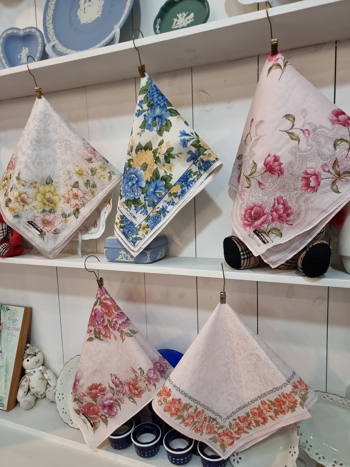 란셀(LANCEL)5종일괄 플라워 손수건 상품이미지2