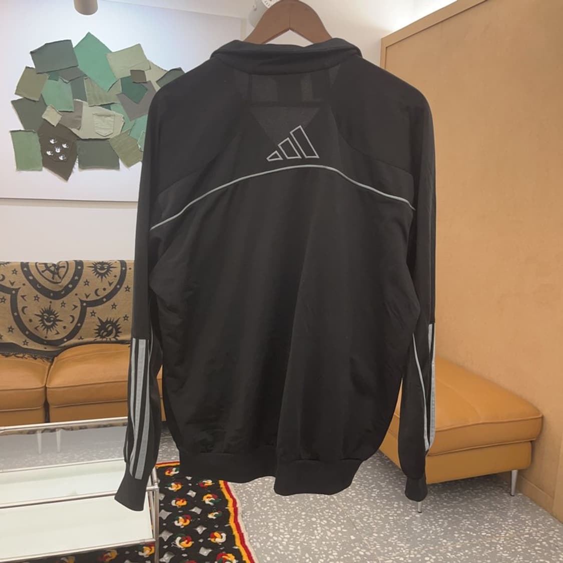 아디다스 올드스쿨 빈티지 하프삼선 져지 집업 L C07603 상품이미지4