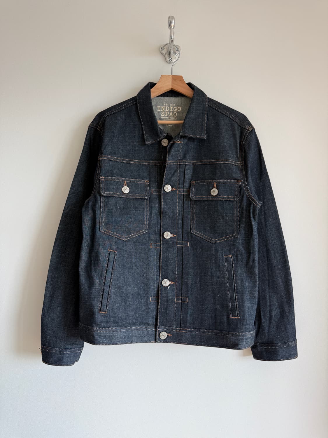 인디고 스파오(INDIGO SPAO) 셀비지 데님자켓 상품이미지3