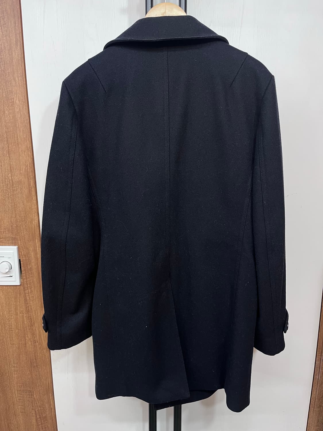 솔리드 옴므 남성 블랙 피코트 상품이미지2