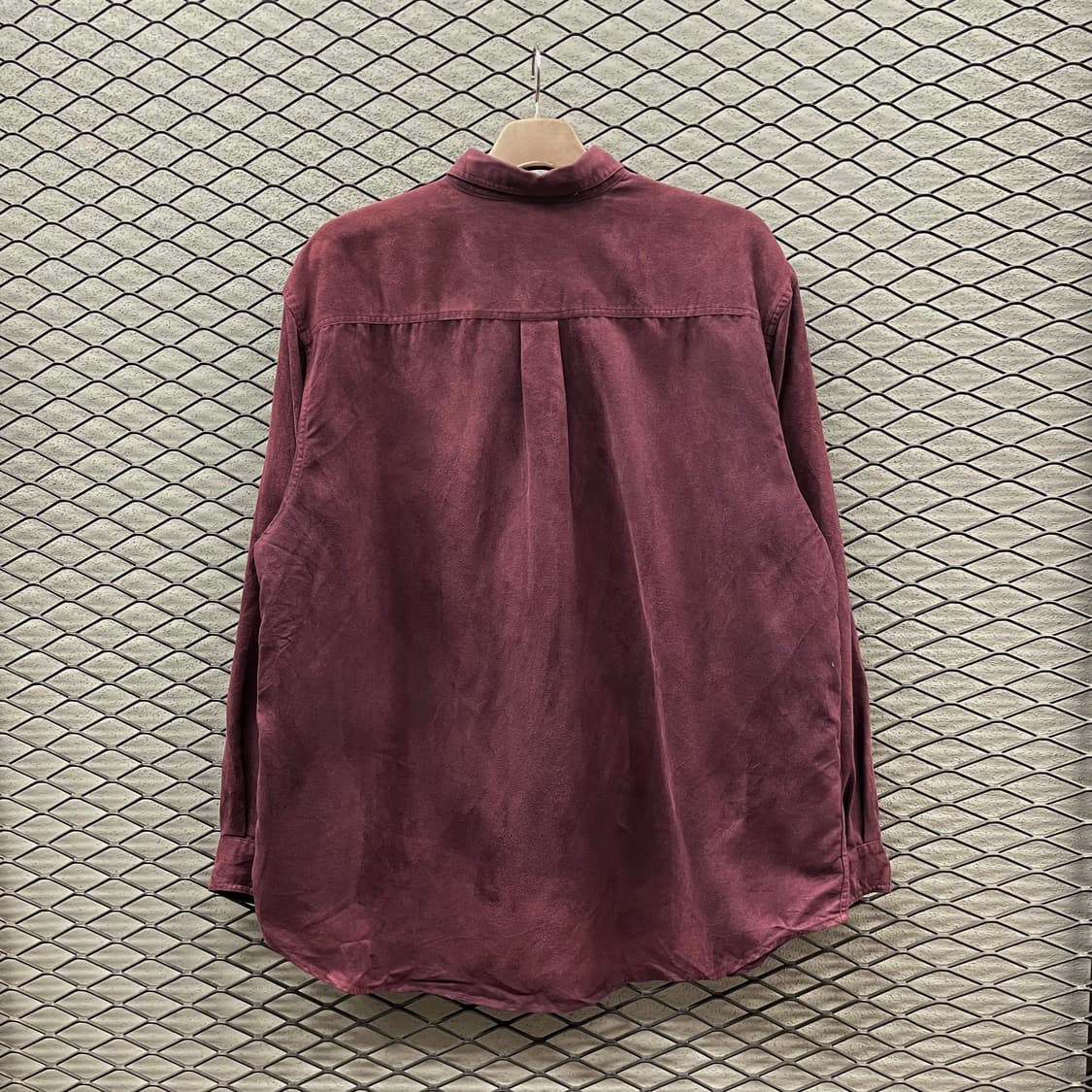 USA VINTAGE 스웨이드 셔츠 투포켓 디테일 버건디 상품이미지3