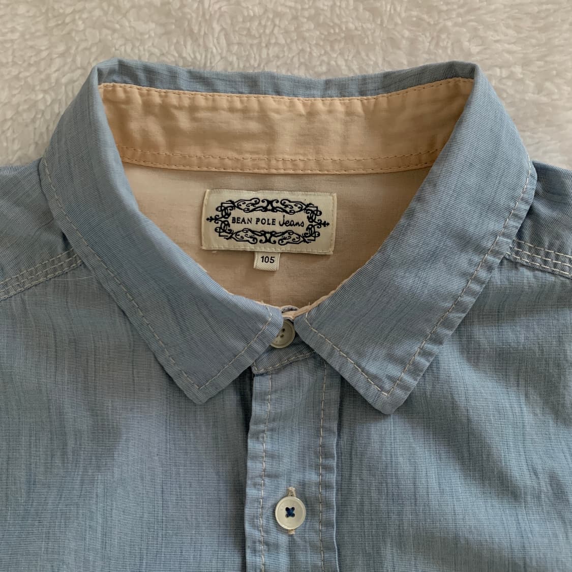 빈폴진스 BEANPOLE JEANS 빈티지 연청 셔츠 상품이미지5